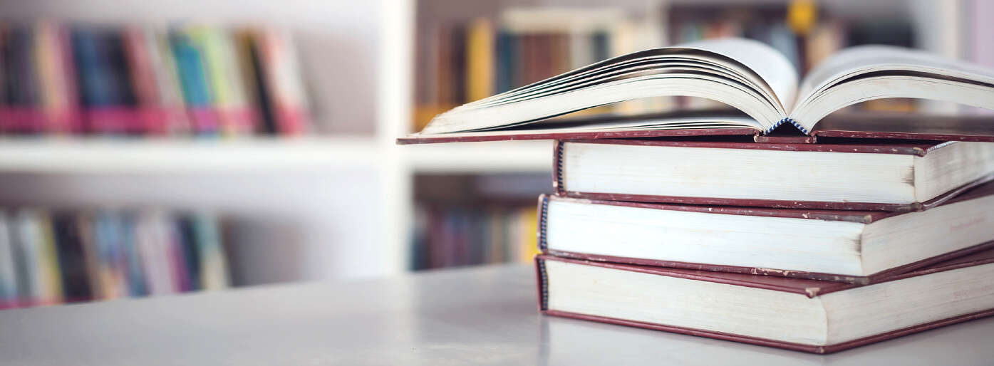 Students in the library.
