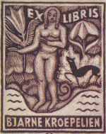 Ex Libris brukt av Kroepelien