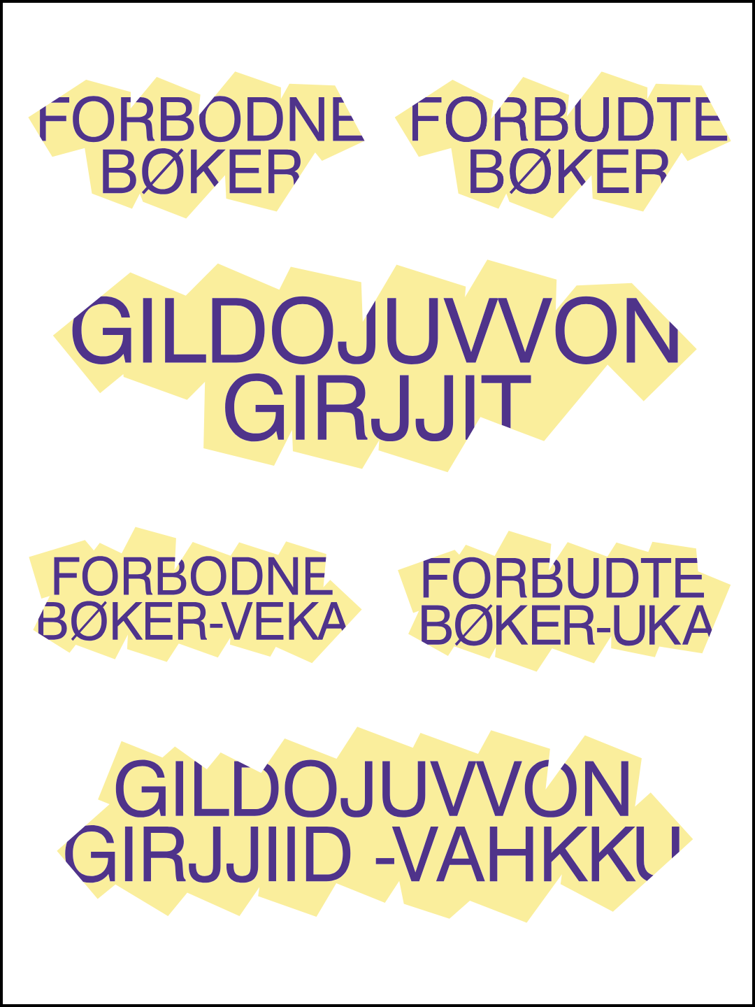 Bildet kan inneholde: skrifttype, design.