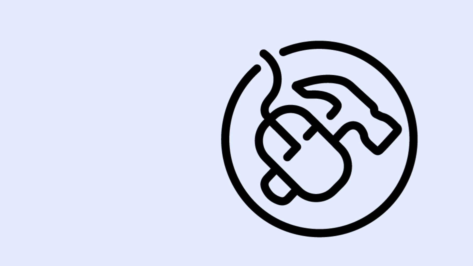 Carpentry logo on grey background