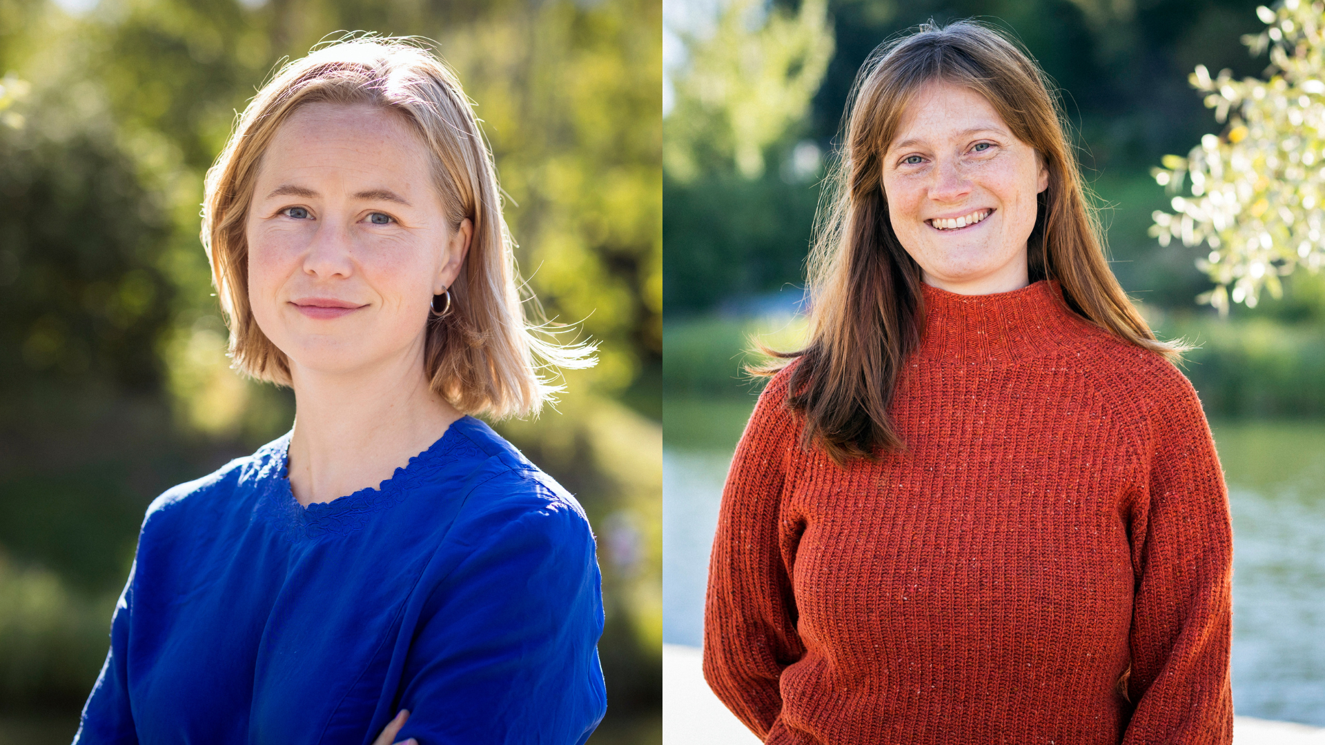 To the left: Anja Bakken Riise. To the right: Ingrid Kleiva Møller