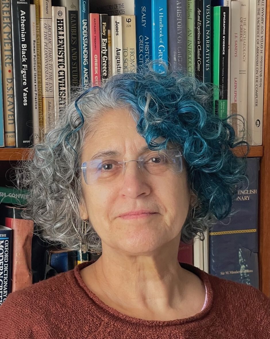 Portrait of lecturer Elli Mylonas.