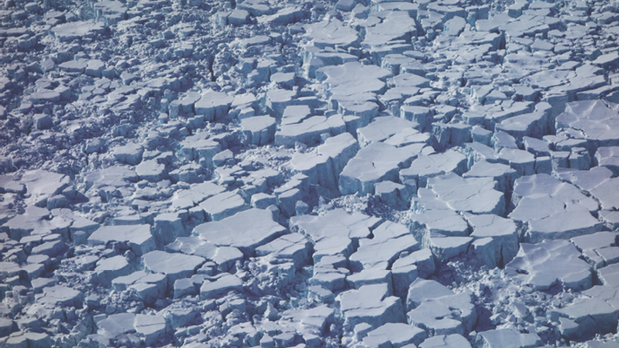 Nærbilde av isbre.