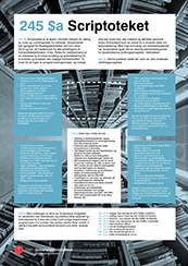 Posterpresentasjon av Scriptoteket